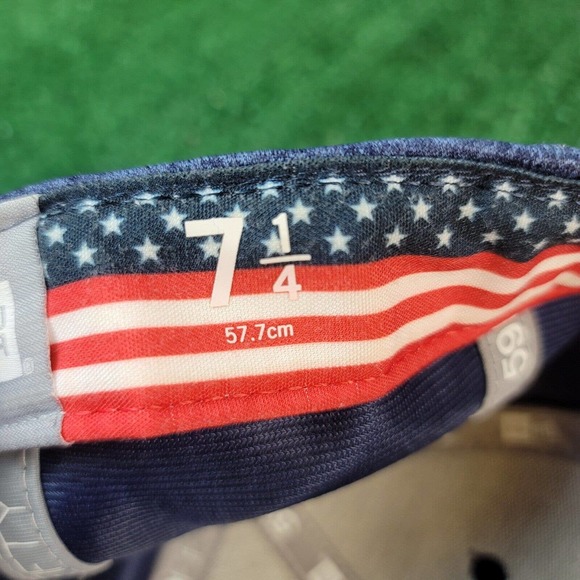 New Era Los Angeles Dodgers 59FIFTY Stars & Stripes July 4th Fitted Size 7 1/4 - Picture 9 of 11